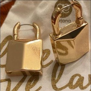 Gorjana lock earrings